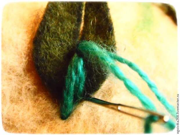 Создание объемной вышивки на войлоке