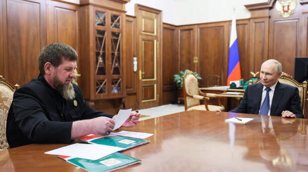 Путин провел встречу с Кадыровым
