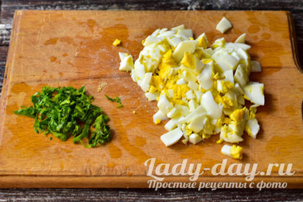 яйца и лук