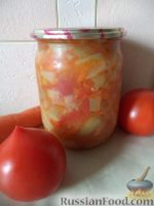 Фото к рецепту: Овощное рагу на зиму Фото к рецепту: Овощное рагу на зиму