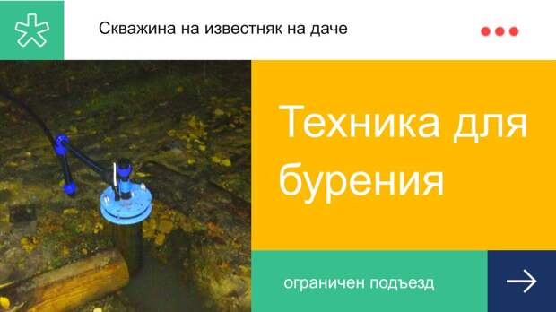 Решения по бурению скважин на известняк в Киржачском районе при ограниченном подъезде