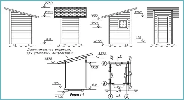 Дачный туалет своими руками: 48 чертежей + фото