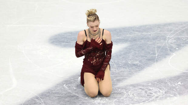 Американская фигуристка Гленн расплакалась после серьёзной ошибки в короткой программе на Олимпиаде