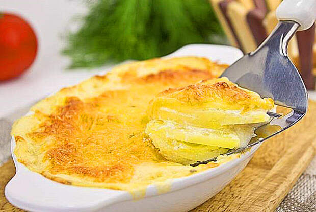 запеканка с картофельными слайсами