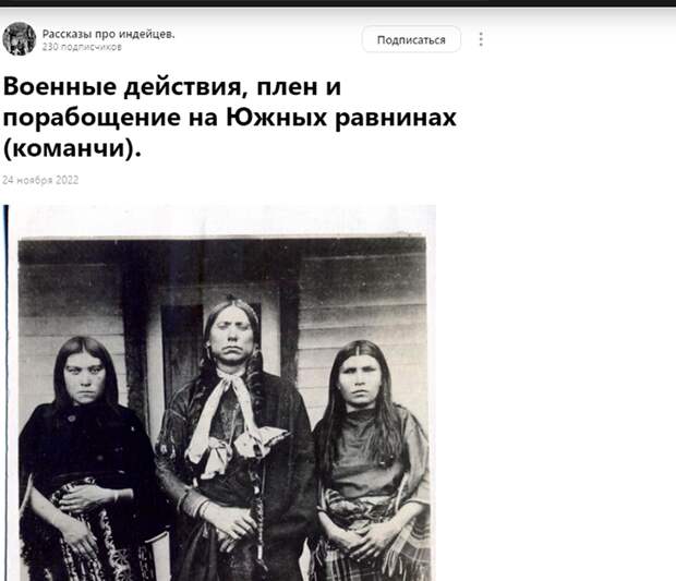 АНГЛОСАКСЫ НЕ ЖАЛЕЛИ НИ ДЕТЕЙ, НИ ЖЕНЩИН. СКРИН С ДЗЕН-КАНАЛА "РАССКАЗЫ ПРО ИНДЕЙЦЕВ"