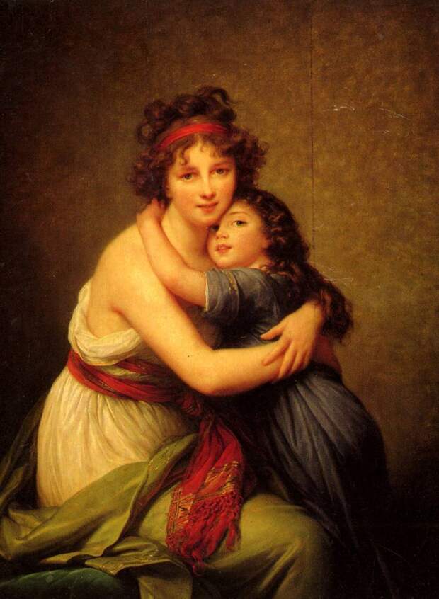 Vigee Lebrun Elisabeth Louise Madame Vigee Lebrun Et Sa Fille2, Автор: Vigée Le Brun, Louise Élisabeth (Элизабет Луиза Виже Лебрен)