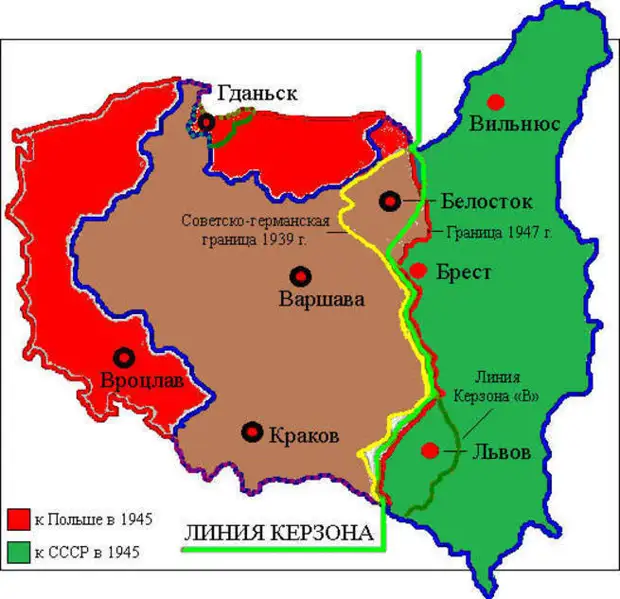 Как менялась карта польши