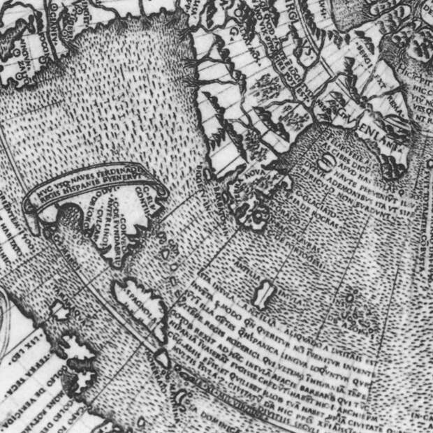 Карта Йохана Рюйша с изображенным островом Демонов, 1507 год. | Фото: en.wikipedia.org.