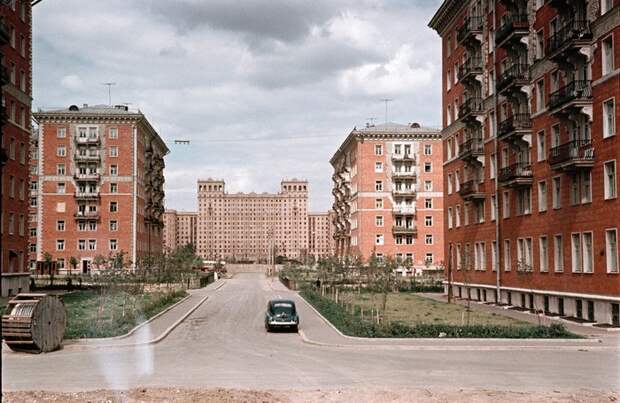 Москва 1950-х в цвете СССР, Москва, Длиннопост