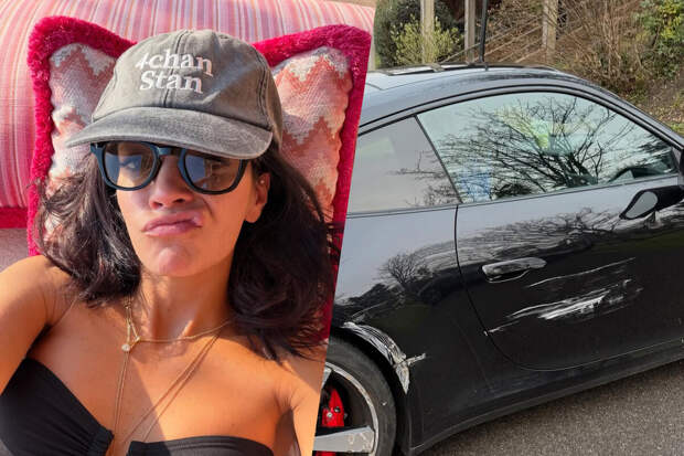 Певица Лили Аллен попала под фуру на своем автомобиле Porsche