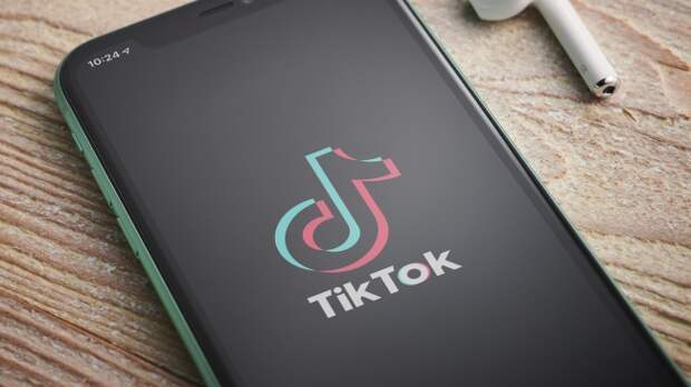 TikTok logo on phone