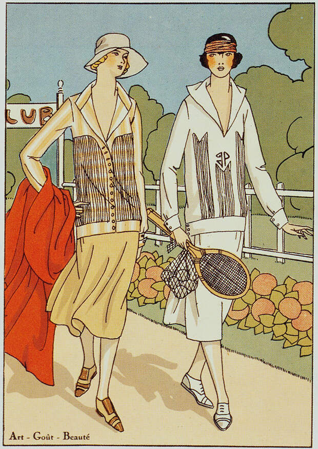 Эскиз костюмов Jean Patou, 30-е