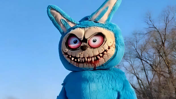 Масленица по-зумерски: в Липецкой области сожгли огромное чучело Лабубы