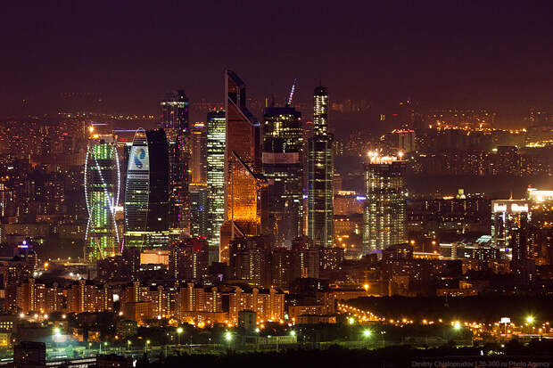 Москва-Сити с высоты 340 метров