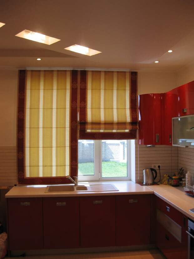 шторы для кухни фото