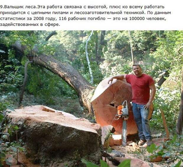 Рейтинг самых опасных работ (9 фото + текст) Рейтинг самых опасных работ (9 фото + текст)