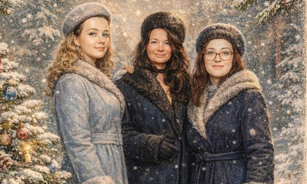 Как сделать новогоднюю открытку в советском стиле из любой фотографии: простая инструкция