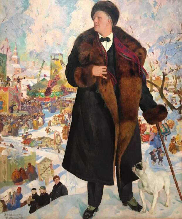 Борис Кустодиев. Портрет Ф. И. Шаляпина, 1922. Холст, масло
