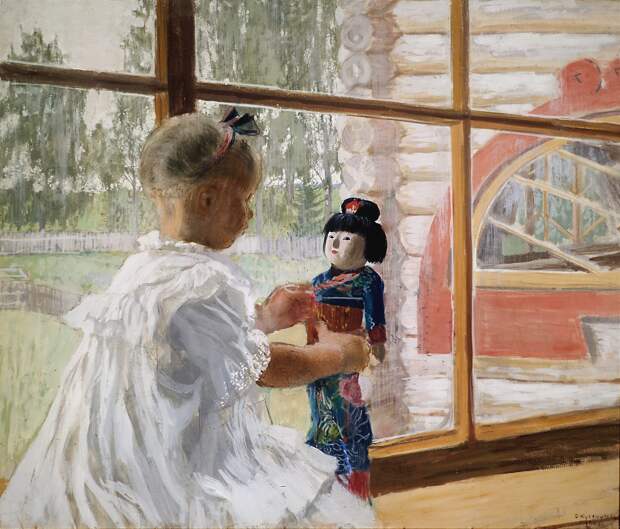 Борис Кустодиев. «Японская кукла», 1908. Холст, масло