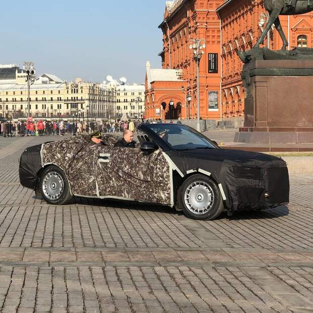 Кабриолет Aurus попал на видео