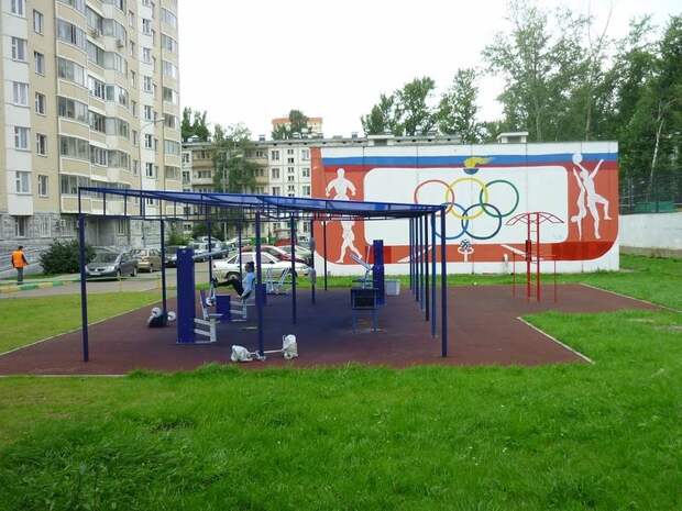 дворик, район, креатив