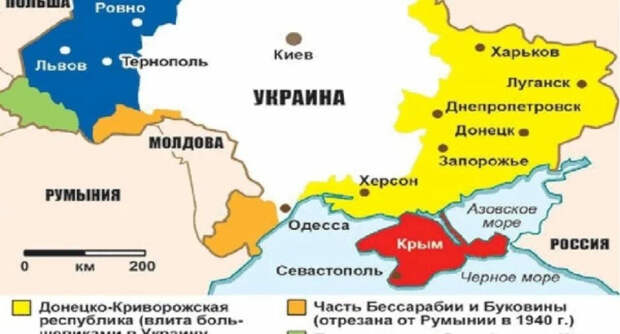 Украине следовало отказаться от земель, подаренных ей СССР. И лишь потом воевать со статуями