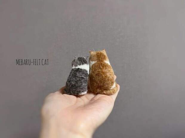 Милота дня: японская художница делает котов из войлока