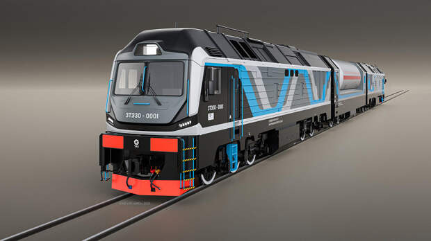 В Брянске собирают трехсекционный газодизельный тепловоз 3ТЭ30 — 4485 л.с. и тяга до 7100 т