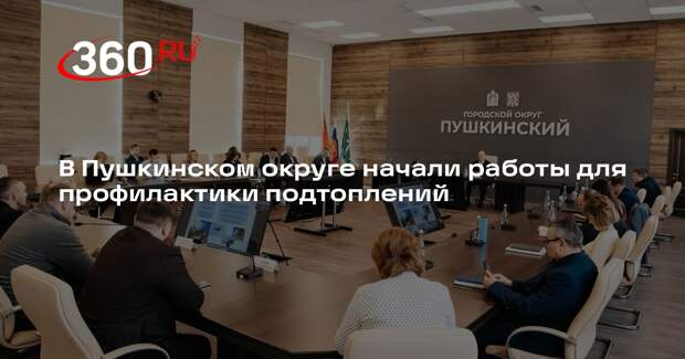 В Пушкинском округе начали работы для профилактики подтоплений
