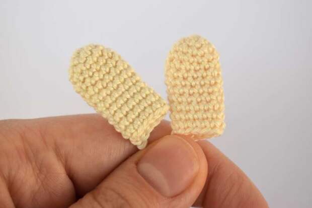 Зайчик амигуруми крючком