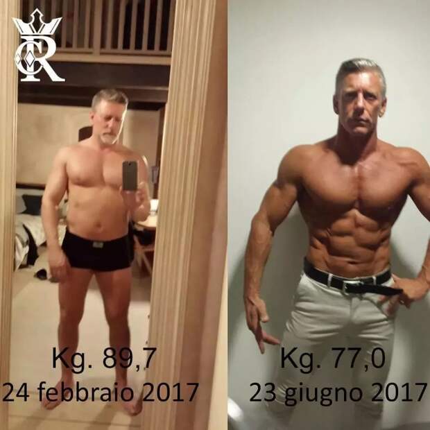 Роберто Касаротто, Роберто Касаротто до и после, 50-летний бодибилдер, престарелый бодибилдер, 50-летний качок