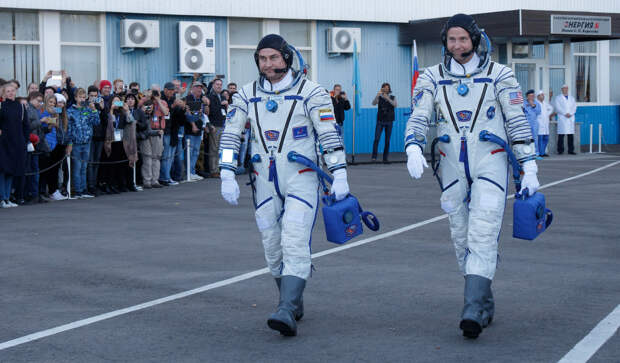 Алексей Овчинин и астронавт NASA Ник Хейг