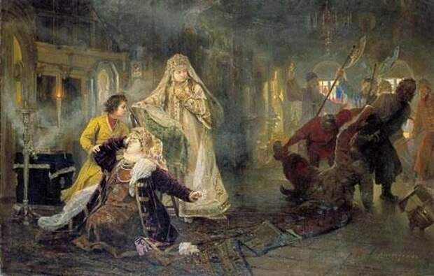 Стрелецкий бунт. Картина Алексея Корзухина, 1882 год. Public Domain, Wikimedia. 