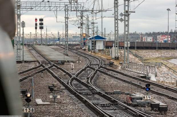 Самая крутая железнодорожная станция России Усть-Луга, железная дорога, поезд, репортаж, ржд, сортировочная горка, техника, транспорт