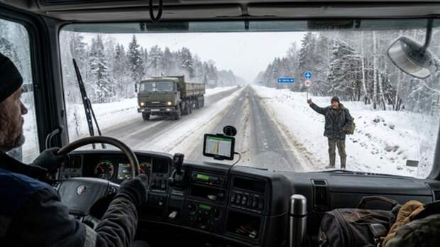 "После этого случая даже в -30 дверь не открою": дальнобойщик рассказал, почему он больше никогда не берет попутчиков