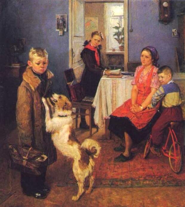 Федор Решетников, «Опять двойка», 1952 год Федор Решетников, «Опять двойка», 1952 год