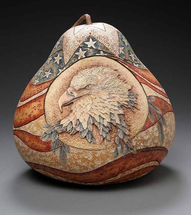 pumpkin14 Шедевры из тыквы от Мэрилин Сандерлэнд