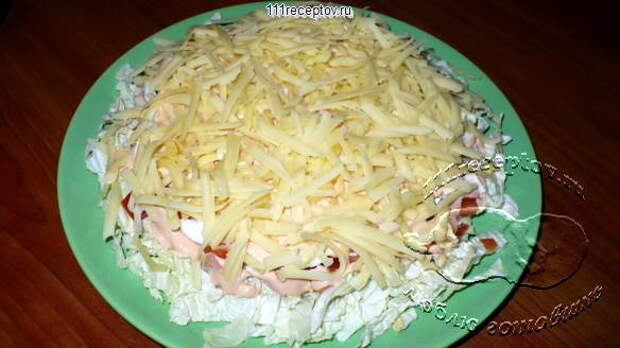 Салат с креветками розовый