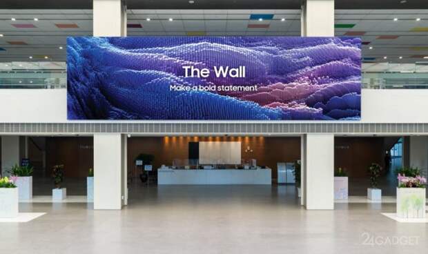 Samsung показала обновленную модель модульного телевизора The Wall 2021