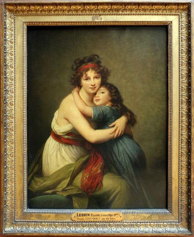 Э. Виже-Лебрен " Автопортрет с дочерью", 1789, Лувр, Париж