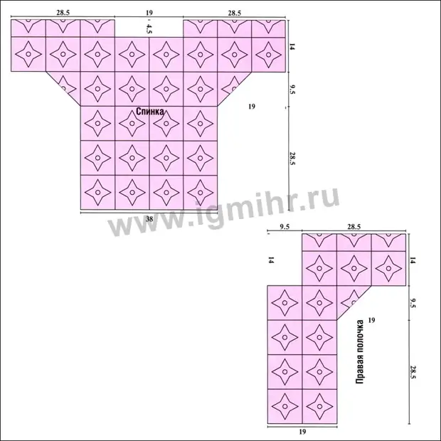 Кофточки из бабушкиного квадрата крючком схемы