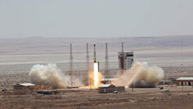 Испытание ракеты-носителя Симорг в Иране. Архивное фото