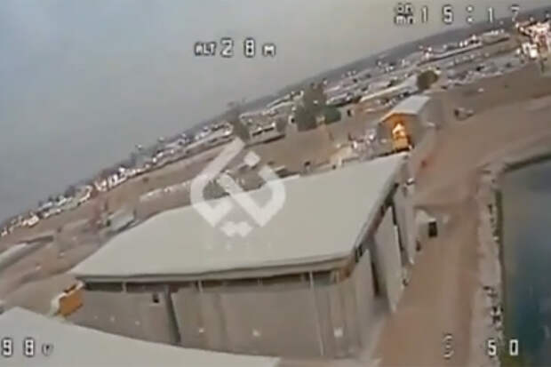 Первый удар по американской базе дроном на оптоволокне сняли на видео