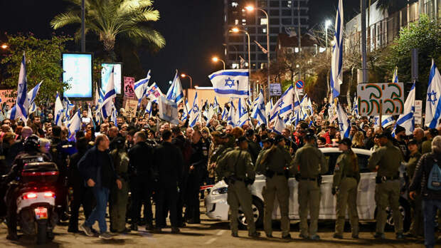 Полиция арестовала пять участников акции протеста в Тель-Авиве