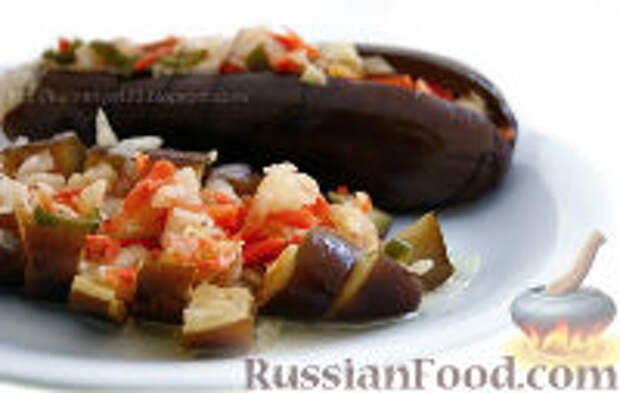 Фото к рецепту: Квашеные баклажаны с капустой Фото к рецепту: Квашеные баклажаны с капустой