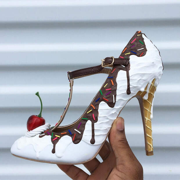 Дизайнер делает обувь в виде десертов, Крис Кэмпбелл, Chris Campbell