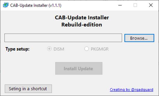 cab update installer