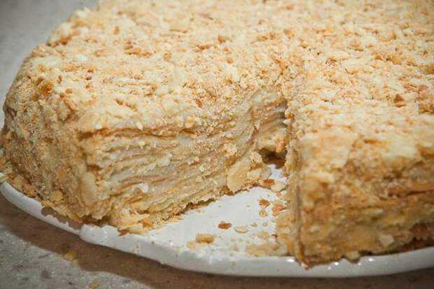 Сладкий торт Наполеон как приготовить с фото