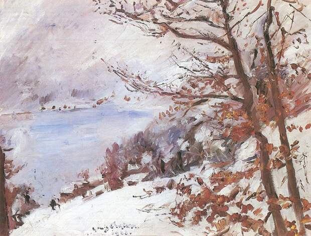 Lovis Corinth. Walchensee im Winter.1923
