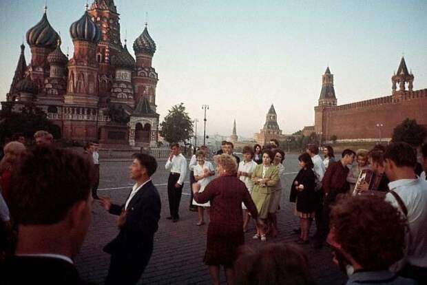 Выпускники на Красной площади, 1964 СССР, история, фото